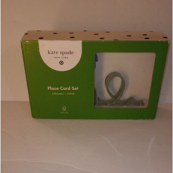 🆕♠️Kate Spade Ceramic Place Card Set - 20 Pieces - Picture 4 of 5
